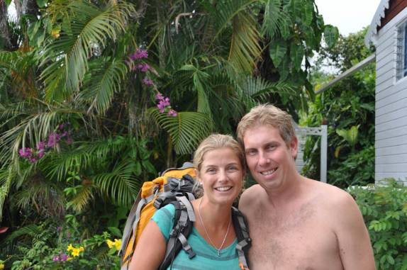 Despedida do Andres e do El Momo, em Windwardside - Saba